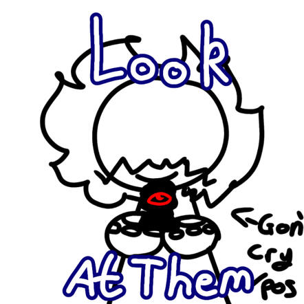 picture of my sona and a acid blob they call their child